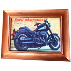 Картина шоколадная №1 "Мотоцикл"