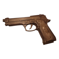 Пистолет Беретта 3D шоколадный