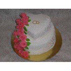 S-75 Свадебный торт " Свадебное сердце"